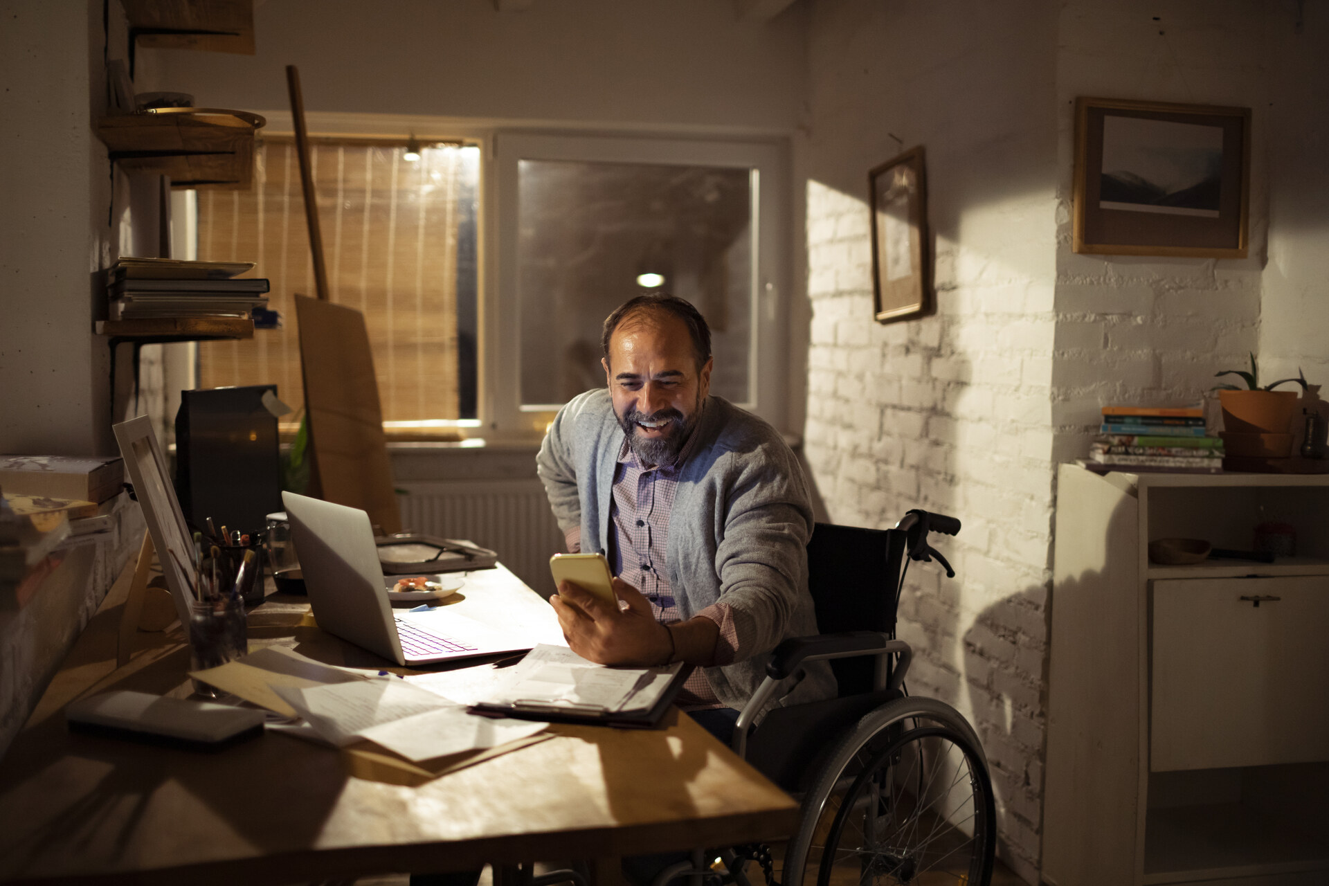 Developer working at a desk